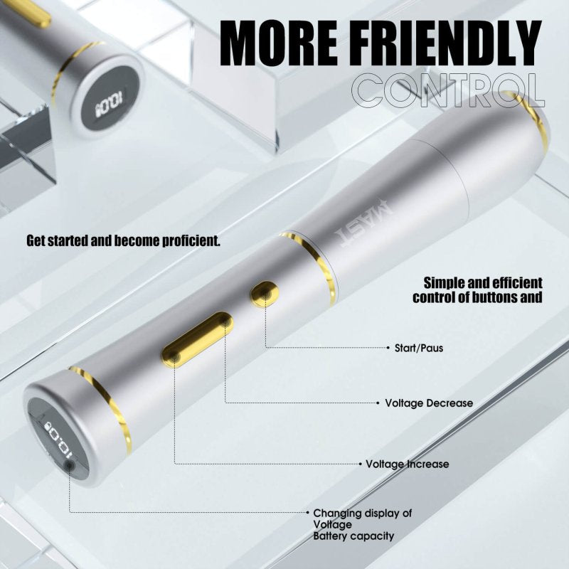 Dragonhawk Wireless Tattoo Pen Machine with 2.5MM Stroke Permanent makeup | Mast P40 INKSOULSUPPLY.COM