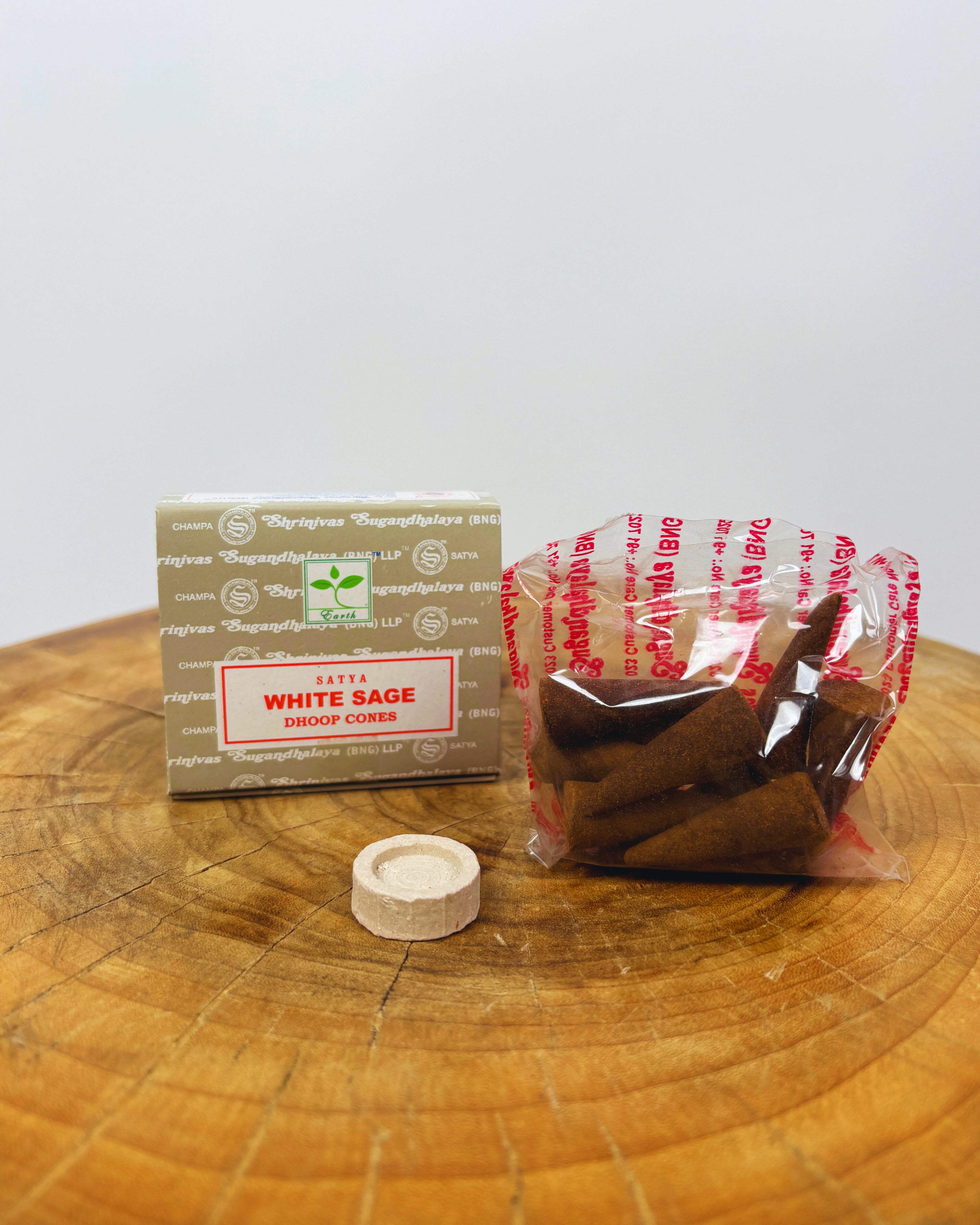 Satya White Sage Dhoop Cones | 12pk Auric Blends