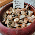 White Breciated Jasper Tumbled Stone - Promotes Health, Endurance & Recovery High Ho Gems and Crystals