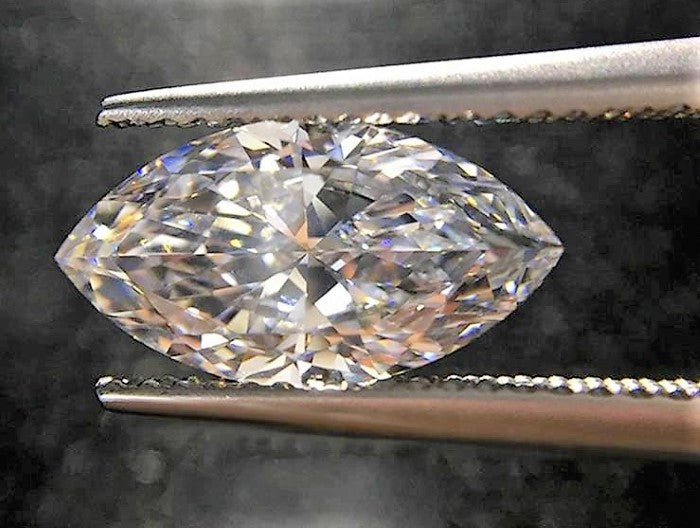 White Diamond Marquise Cut African 6mm x 3mm Micro Sized rocksolidfossils