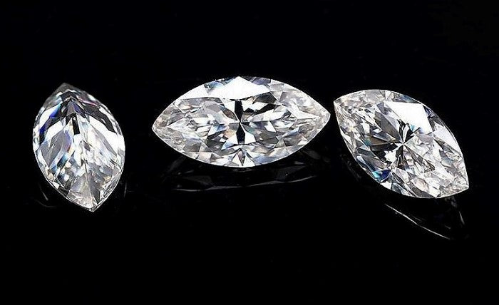 White Diamond Marquise Cut African 6mm x 3mm Micro Sized rocksolidfossils