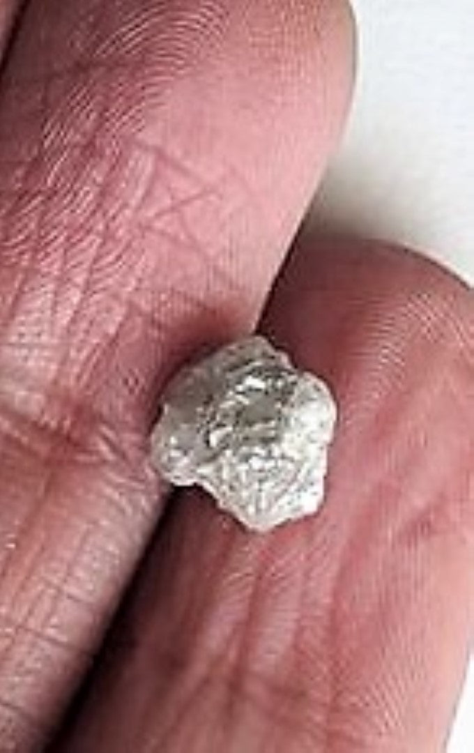 White Diamond Lot 10 Rough Gemstones Canadian 1 Carat 5mm Raw Facet rocksolidfossils