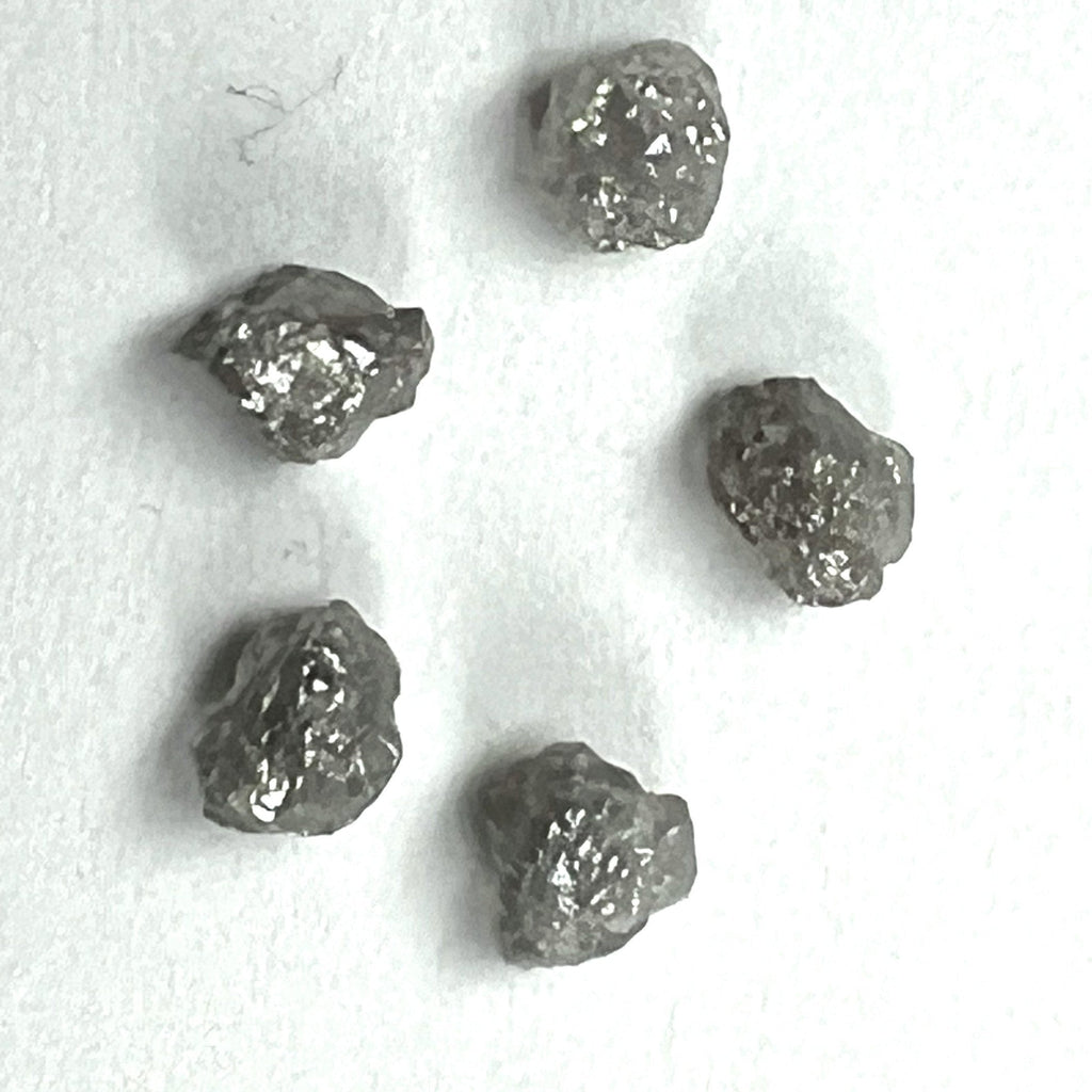 White Diamond Lot 5 Pieces Rough Facet Canadian 1 Carat 5mm Raw rocksolidfossils