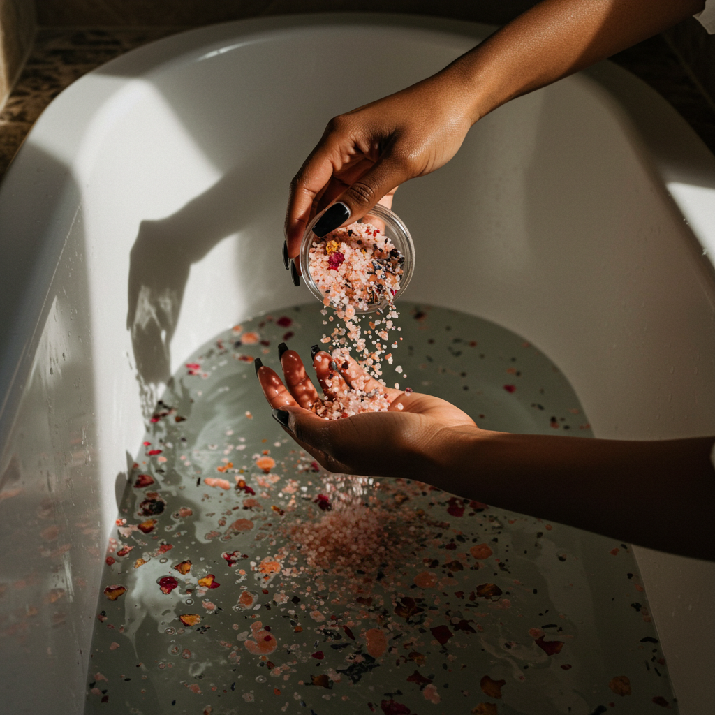 WILD ROSE BATH SALTS Predominantly Black