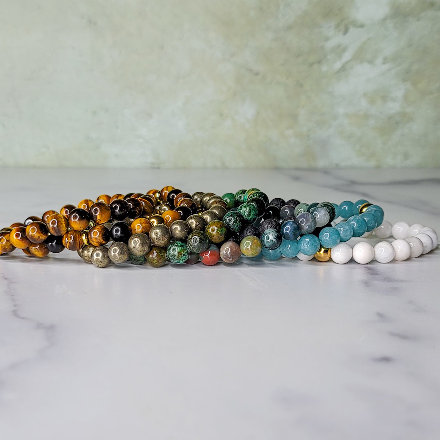 Tigers Eye Wrist Wear Adorned In Taji