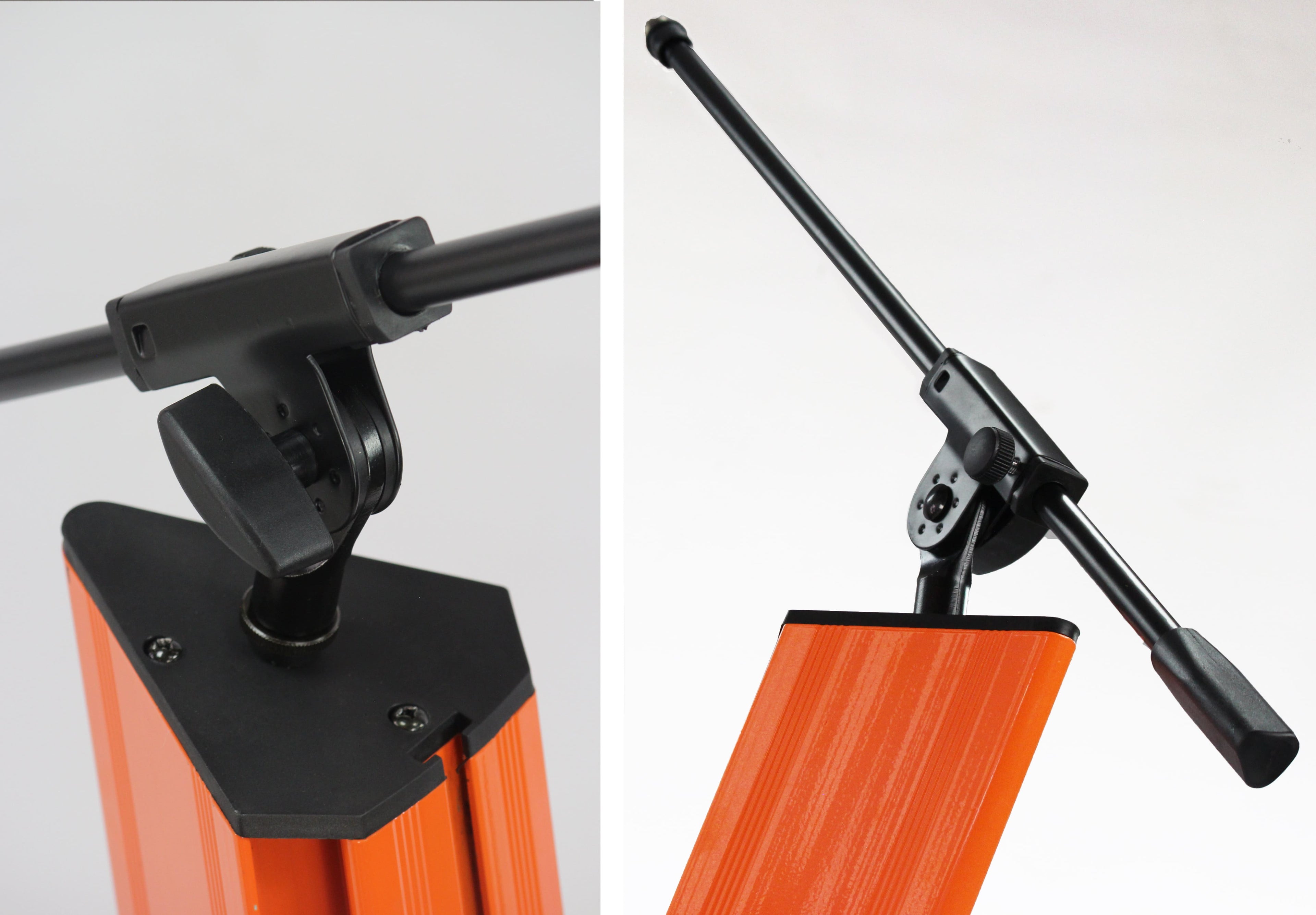 Keyboard Stand (2-Tier) with Mic Boom Arm Adapter by FAT TOAD - Professional Double Sliding Electronic Piano Column Tower for Turntable, DJ Audio Gear & Studio Synthesizer GeekStands.com