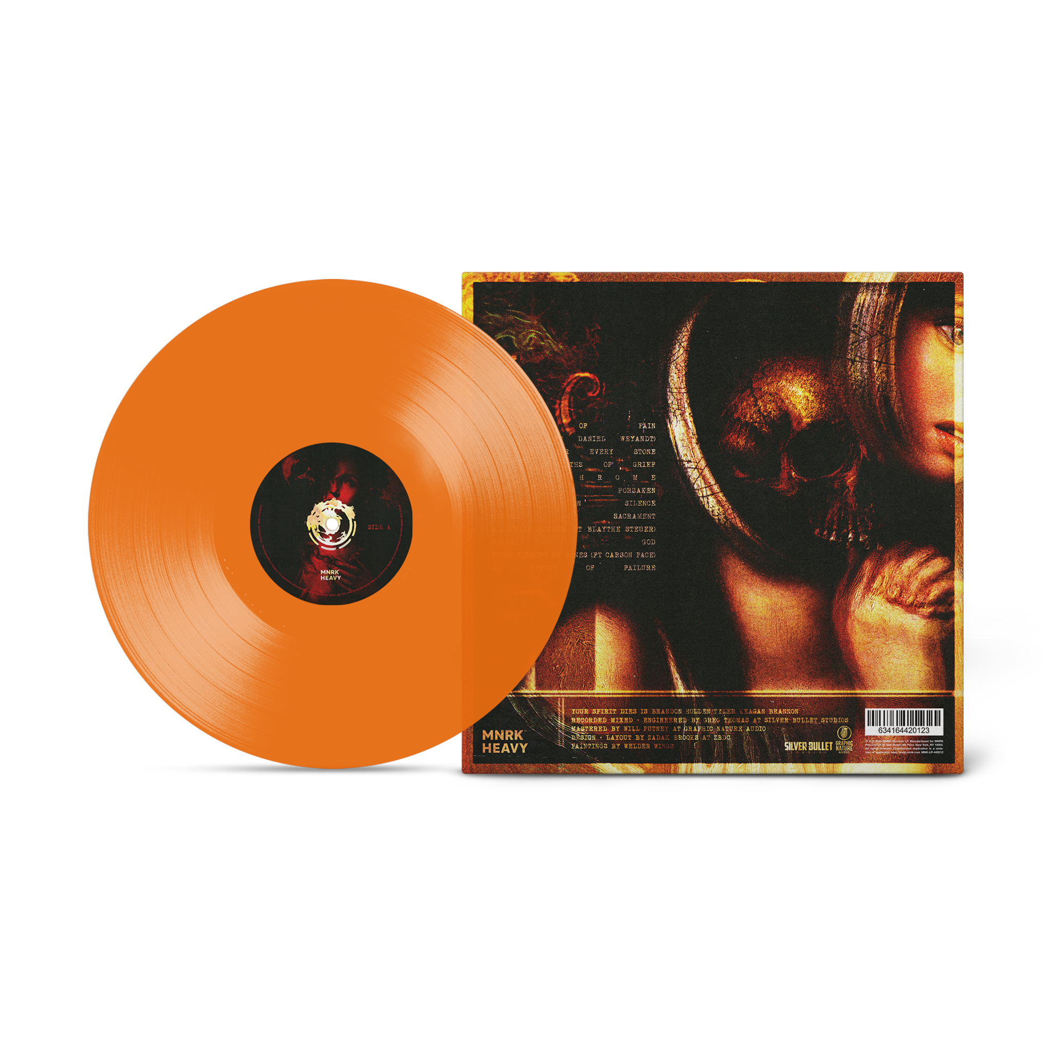 Your Spirit Dies - My Gnawing Pains Will Never Rest Translucent Orange Vinyl MNRK Heavy