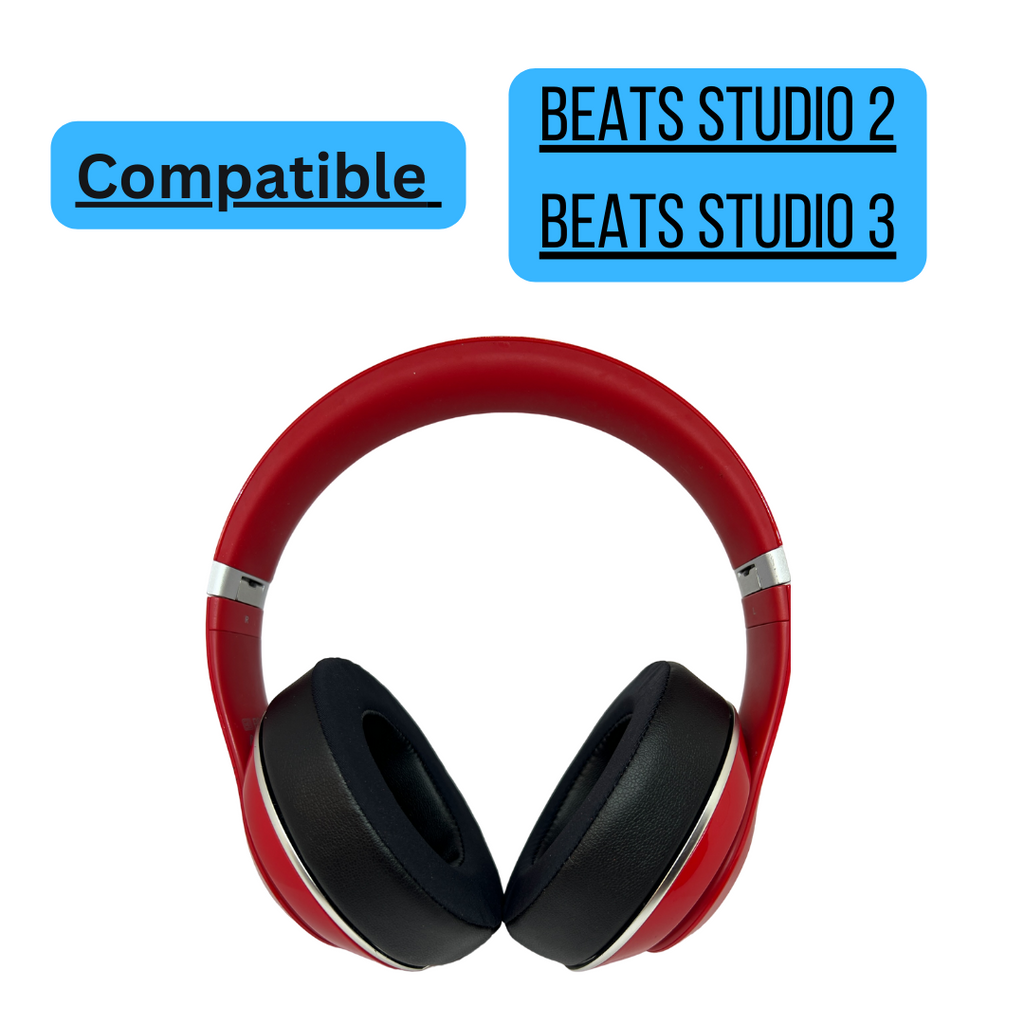 CS Cooling Gel Ear Pad Cushions for Beats Studio 2 | 3 Headphones Black CentralSound