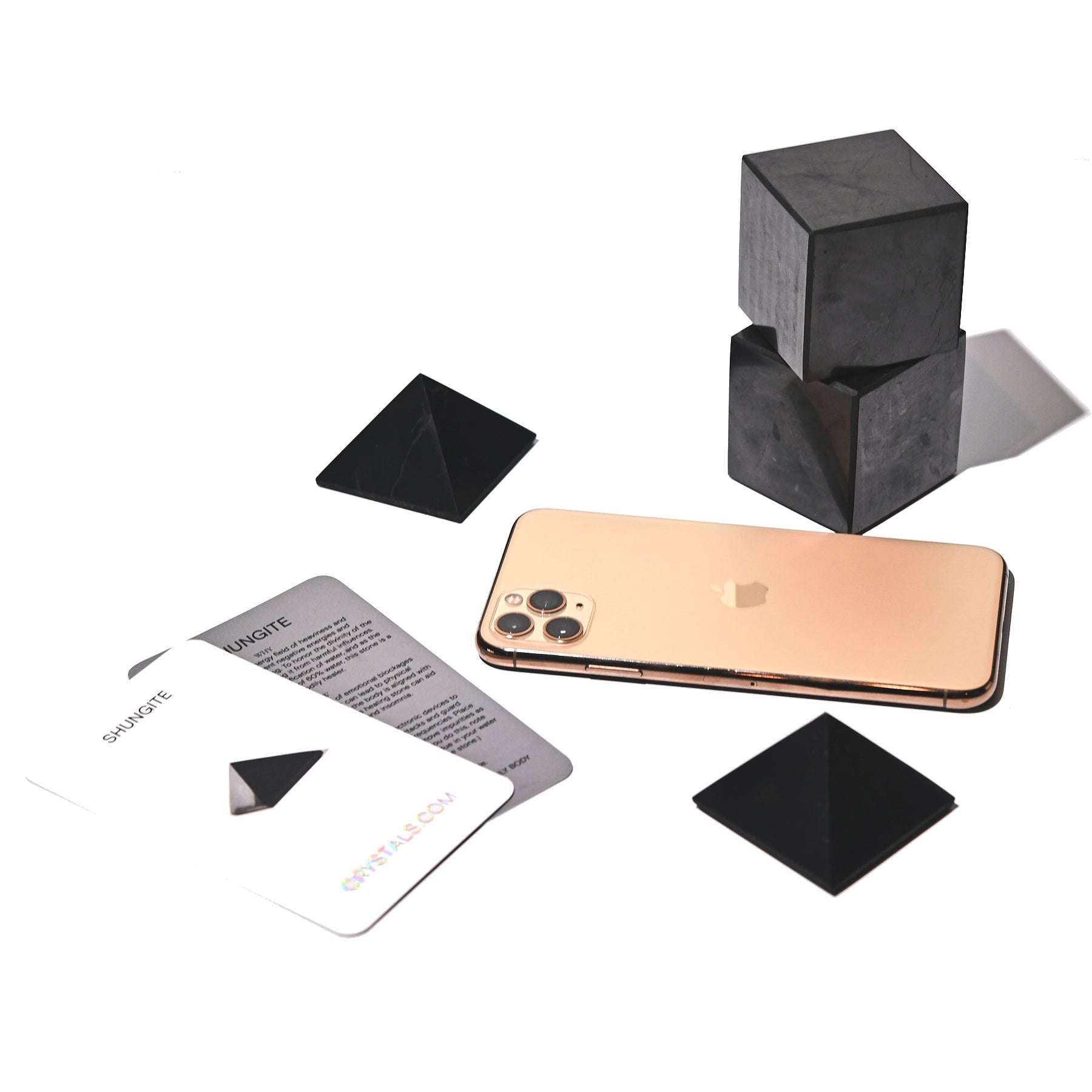 Shungite Pyramid CRYSTALS.COM