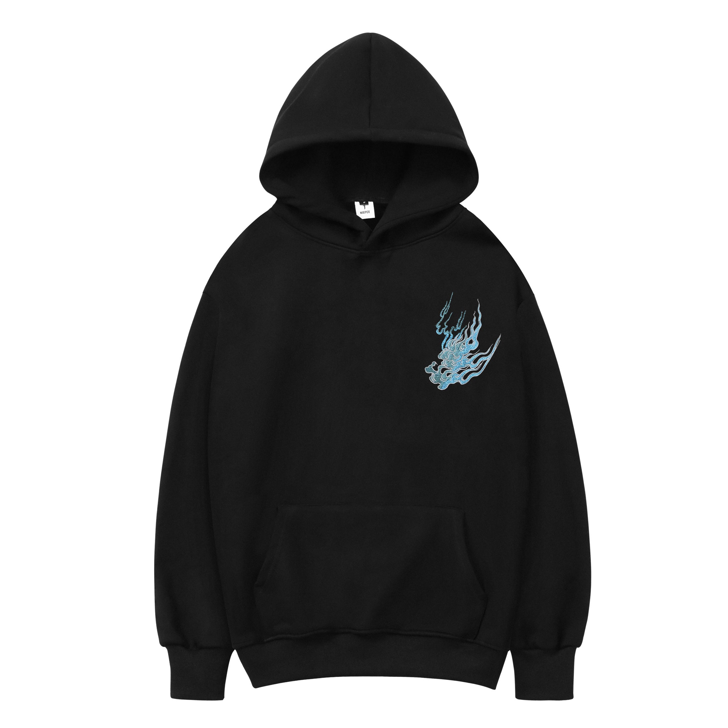 KH9817 Flaming White Tiger Hoodie Niepce