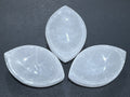 Selenite Crystal Bowl (4 Inch) Eye Shaped Carving Gemstone Polished Stone Dish Amazing Crystals