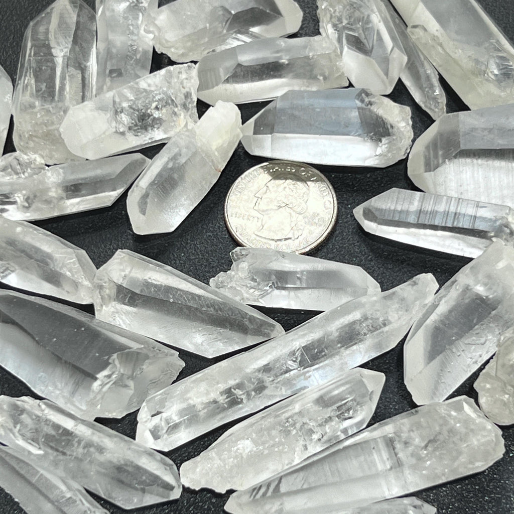 Lemurian Clear Quartz Crystal Points (By The 3 Pc or 1 LB) Rough Raw Amazing Crystals