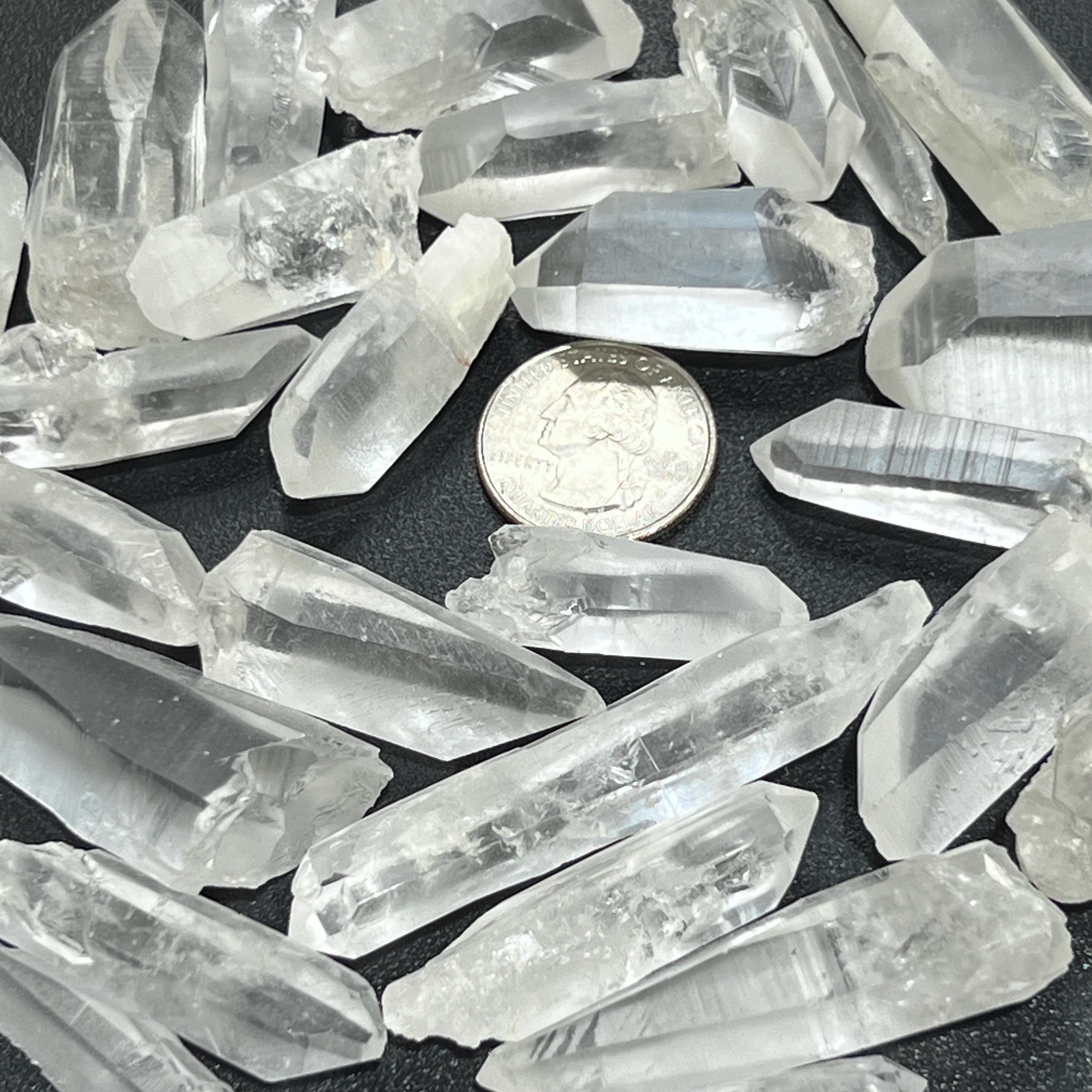 Lemurian Clear Quartz Crystal Points (By The 3 Pc or 1 LB) Rough Raw Amazing Crystals