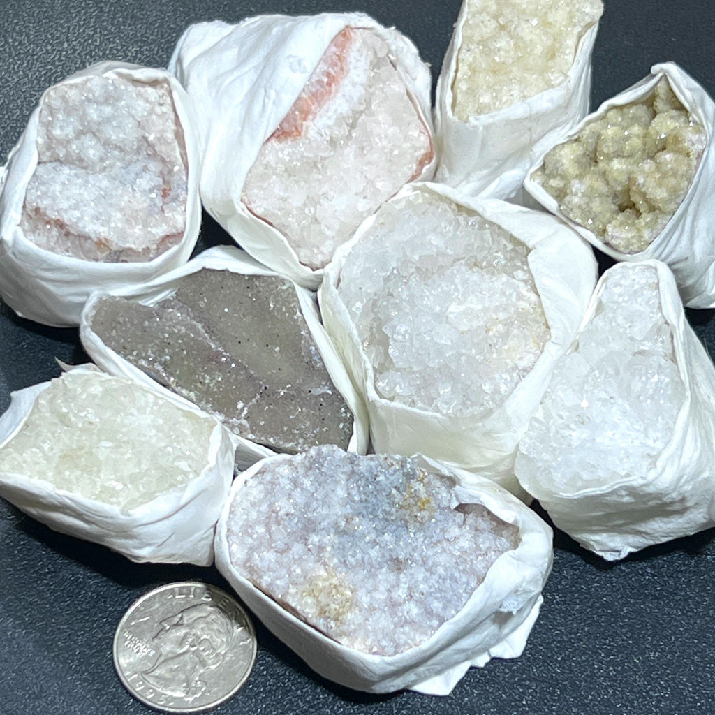 Assorted Mixed Druzy Crystal Clusters (By The Piece or Pound) Wholesale Amazing Crystals