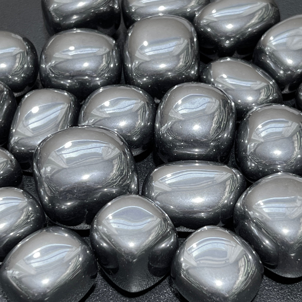 Silver Terahertz Tumbled Stones (By The Piece Or Pound) Wholesale Amazing Crystals