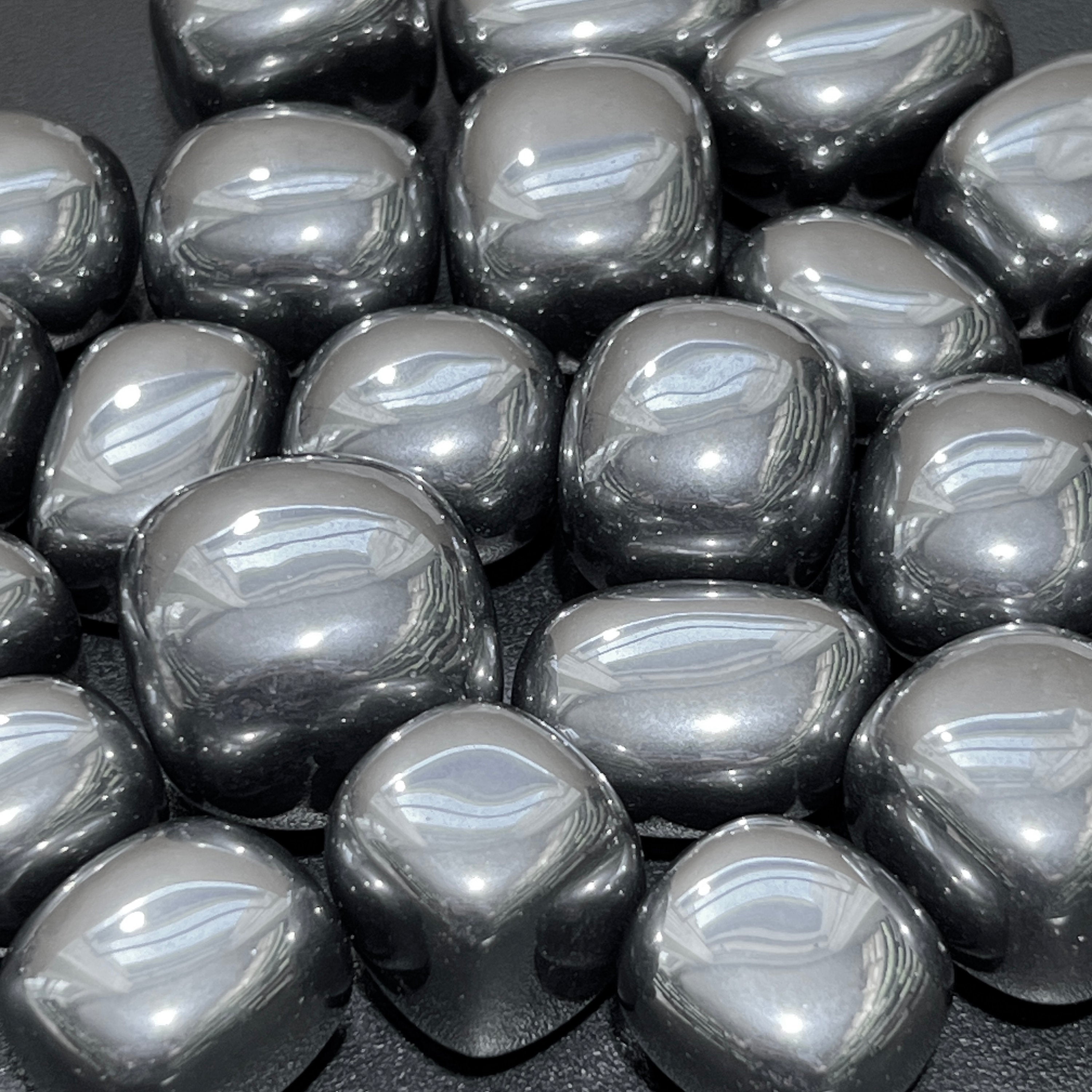 Silver Terahertz Tumbled Stones (By The Piece Or Pound) Wholesale Amazing Crystals