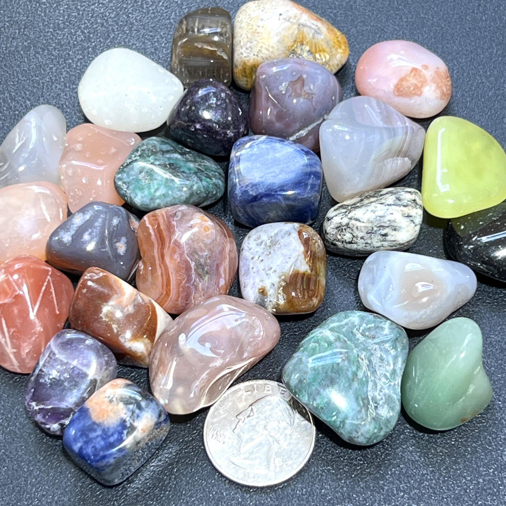 Mixed Tumbled Stones (By The Ounce or Pound) Wholesale Amazing Crystals
