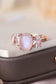 High Quality Natural Moonstone 925 Sterling Silver Three Stone Ring