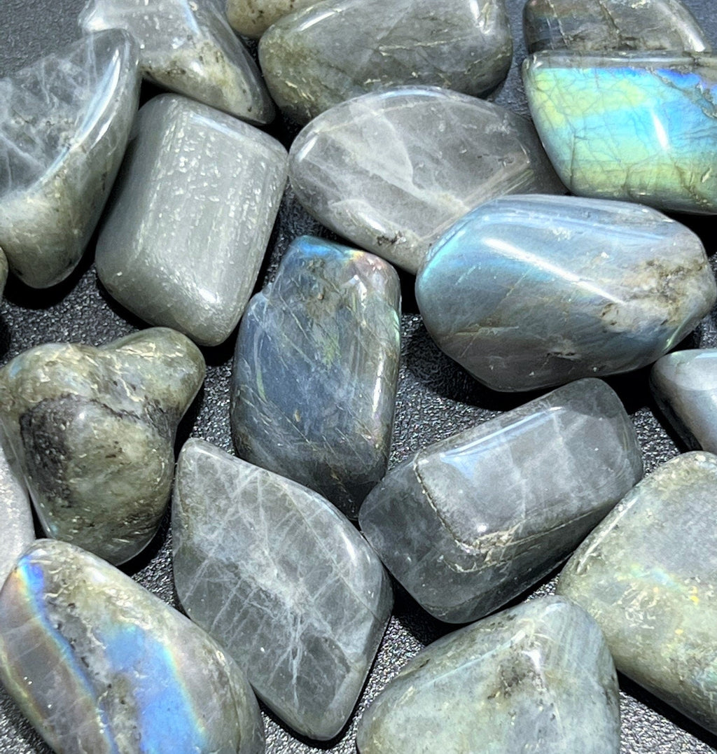 Labradorite Tumbled Stones (By The Piece Or Pound) Amazing Crystals
