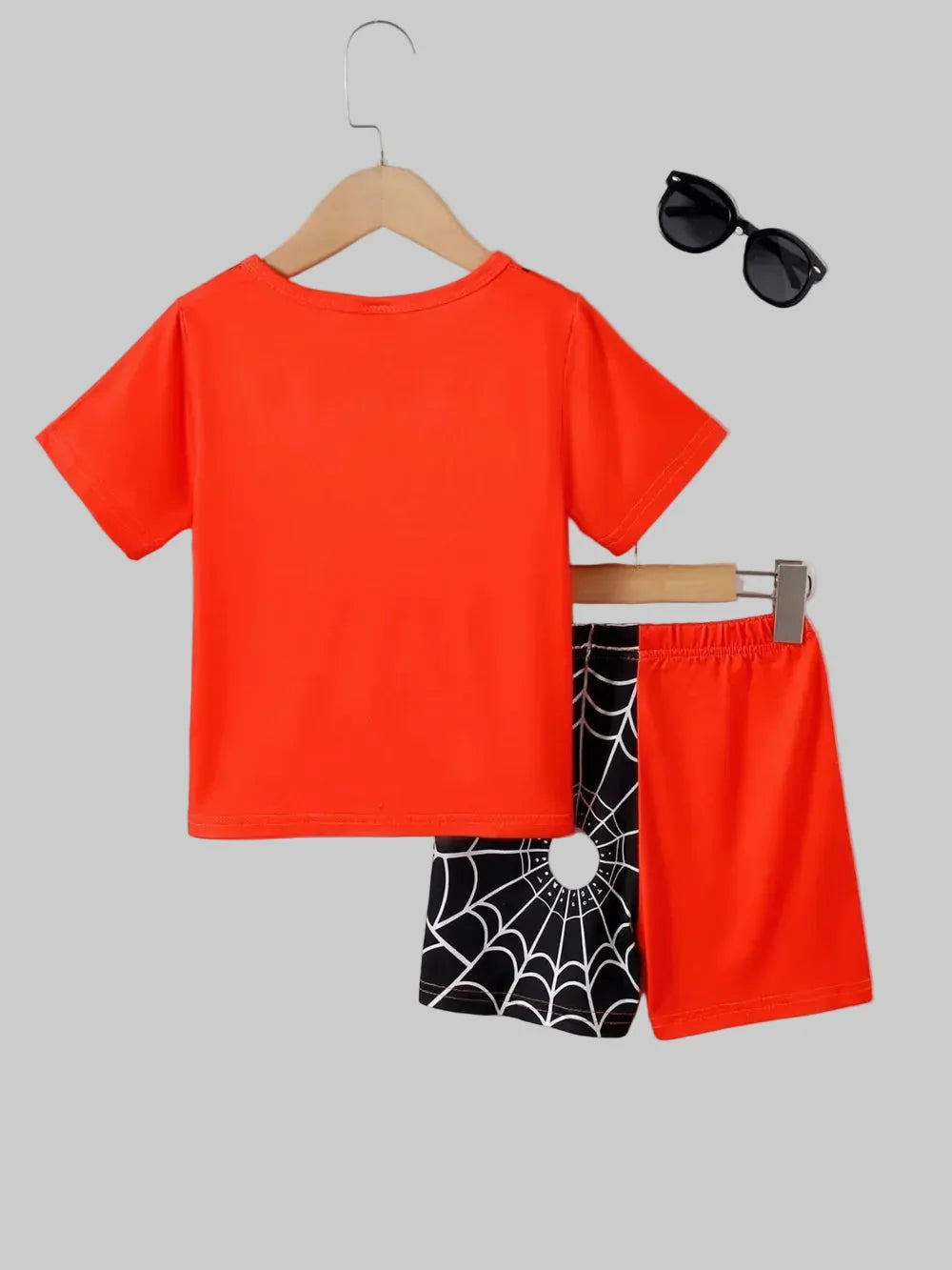 Toddler Boys Spider Round Neck Short Sleeve T-Shirt and Pants Set NicholesGifts