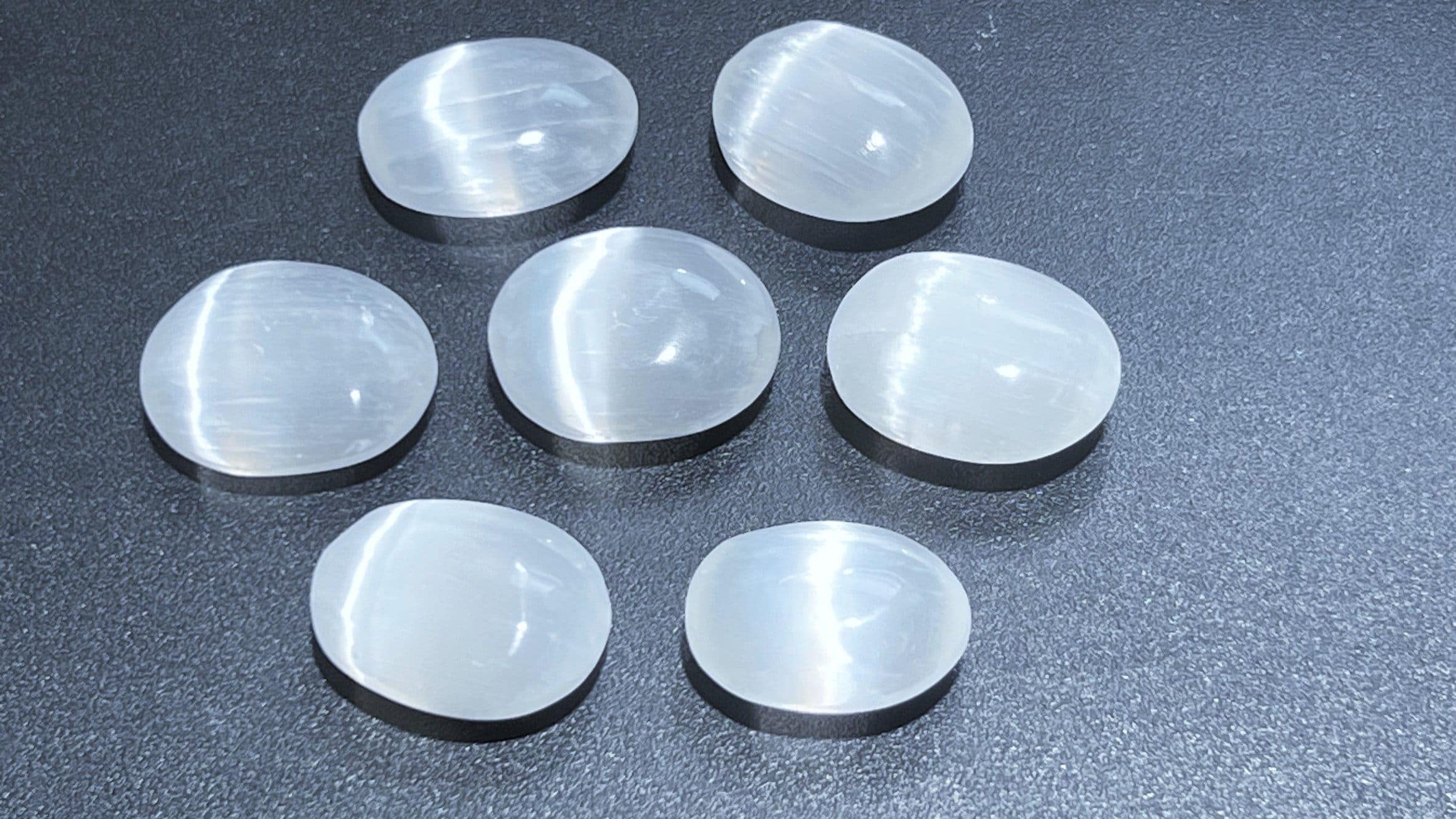 Selenite Crystal Mini Small Palm Stone Orb Carving Wholesale Bulk Gemstone Lot Amazing Crystals