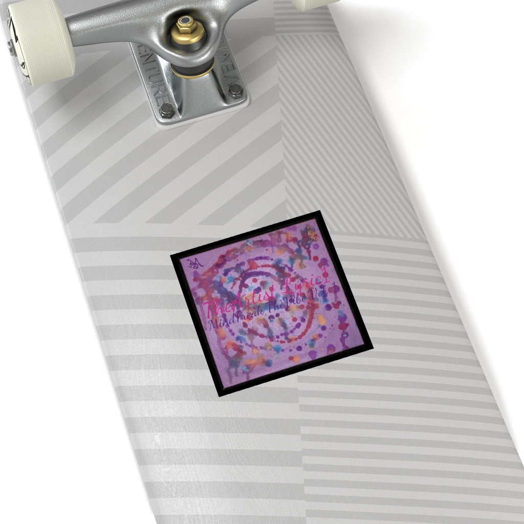 Copy of MindFreak TheVibe Vol. 1 (Album Art) Laminate Stickers, Square