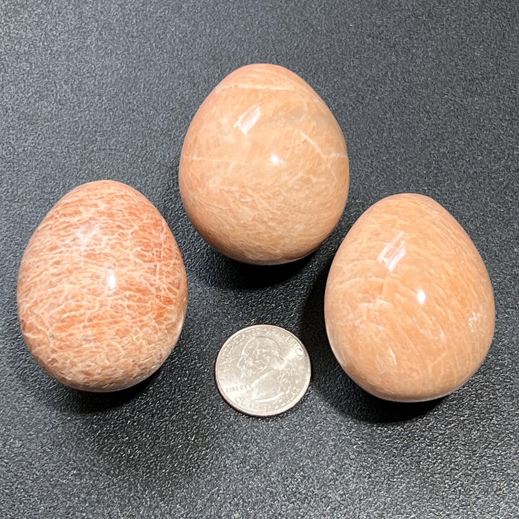 Peach Moonstone Polished Egg Carving Gemstone Decor Gifts And Supplies Amazing Crystals