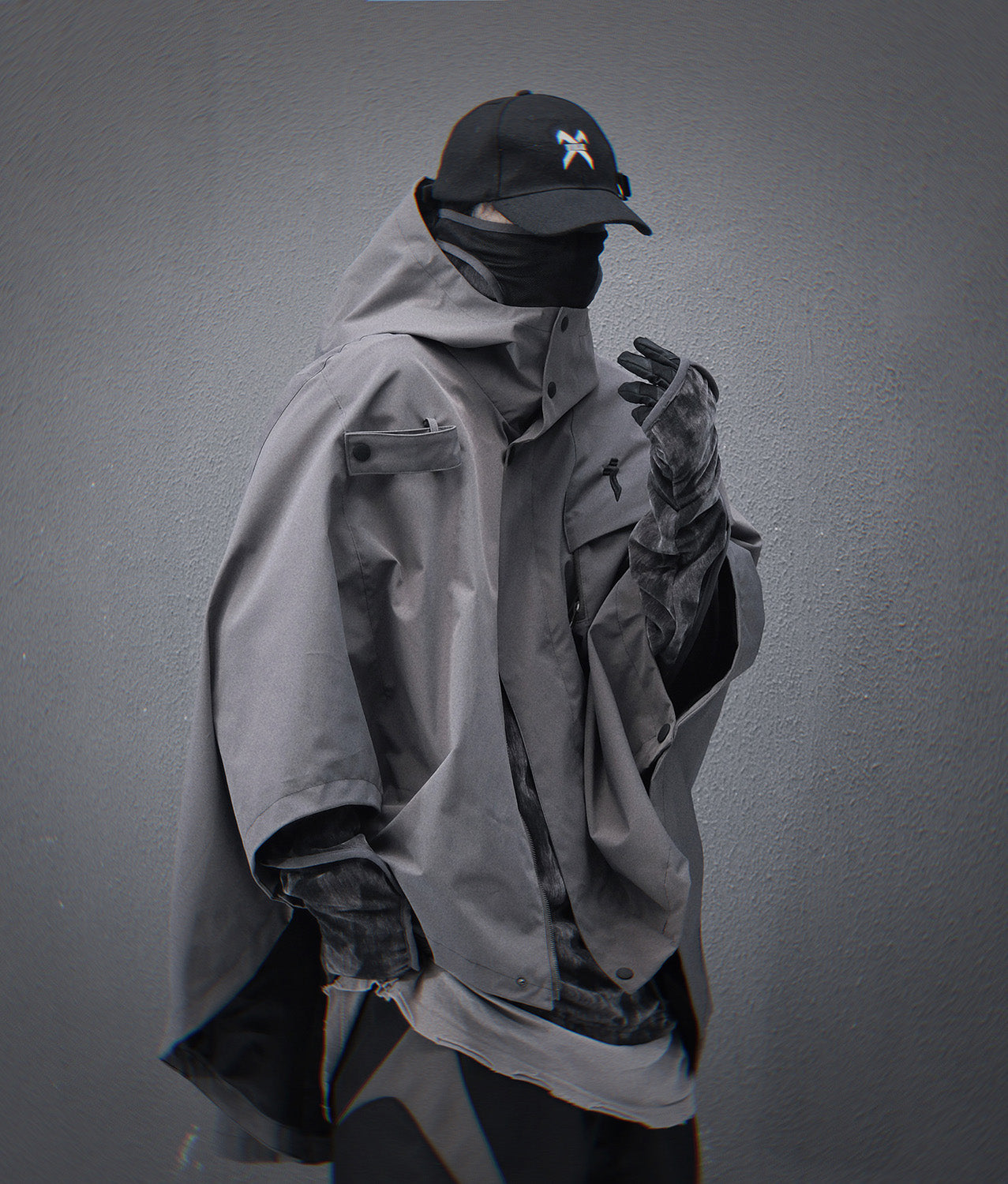 HiJ40 Grey I-Tech Poncho Niepce