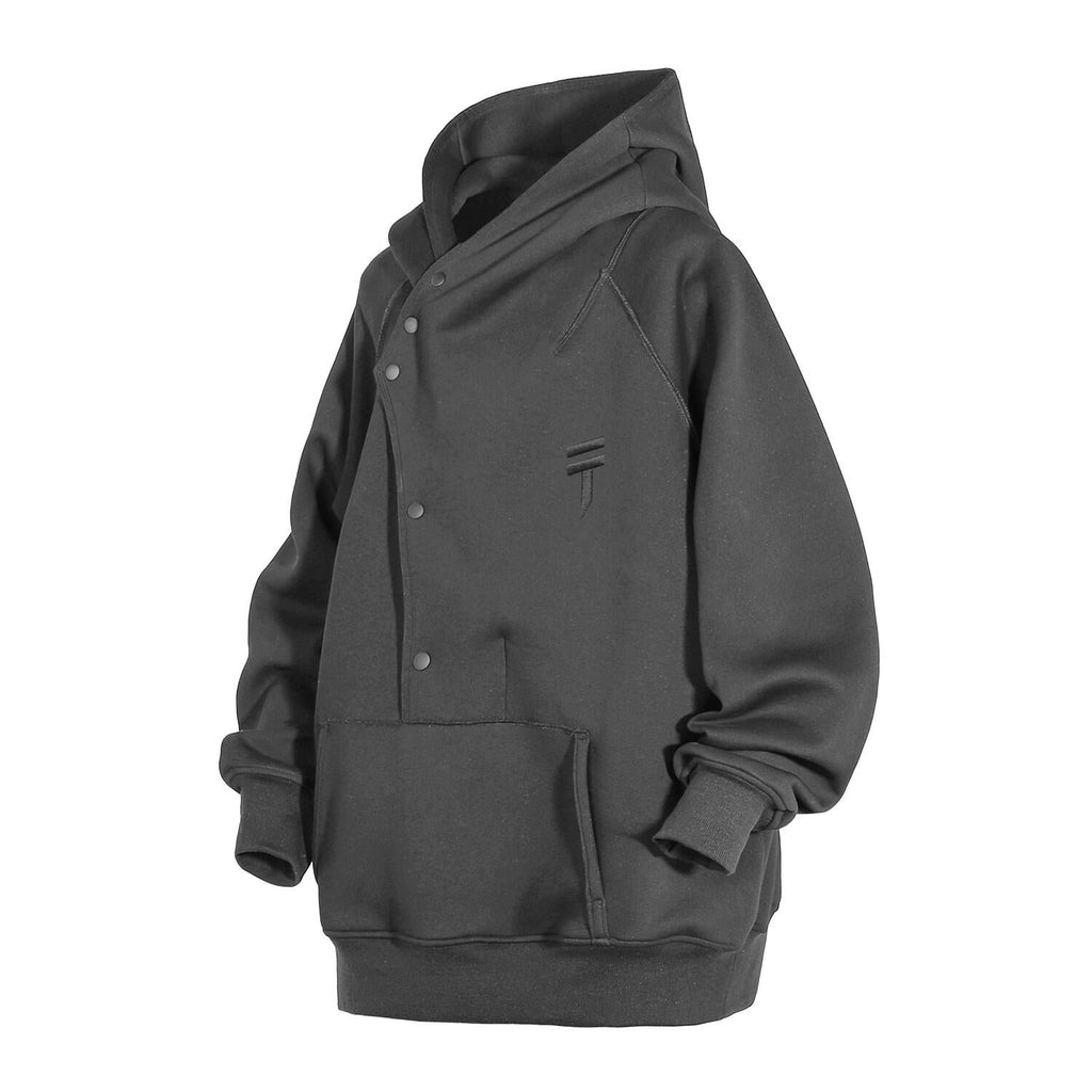 HiH38 Grey Layered Hoodie Niepce