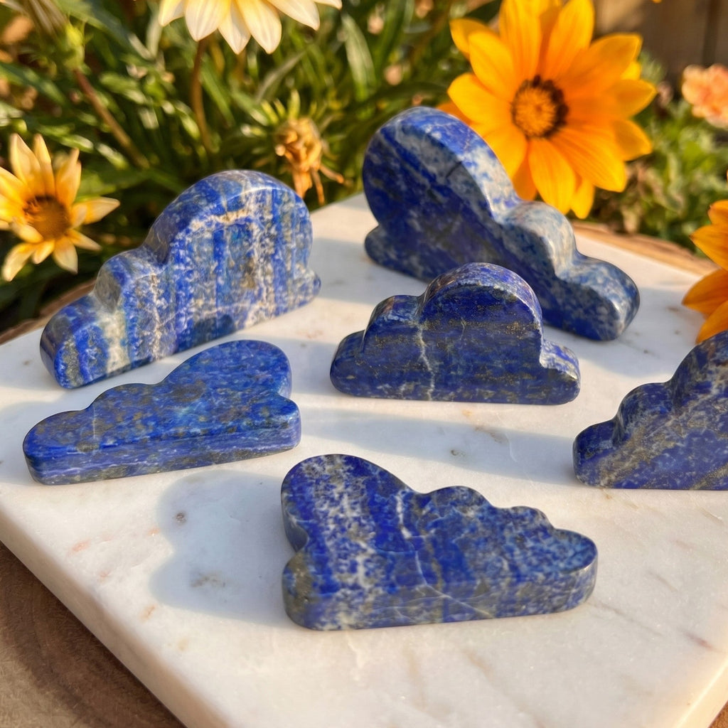 Lapis Lazuli Cloud Shape Carving (Mixed Sizes) Amazing Crystals