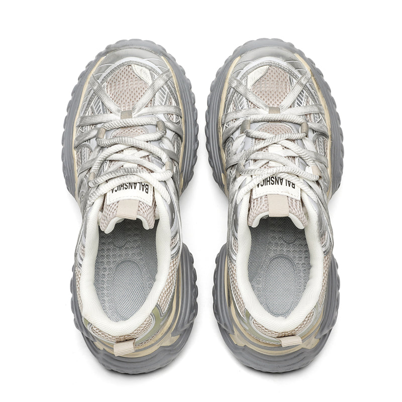 S8888 Champagne Tire Sneakers Niepce