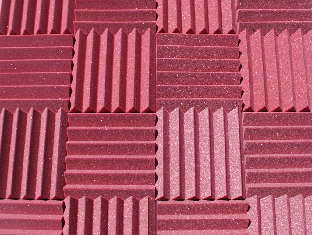 Easy Mount Acoustic Foam Kit - 12x12x2" Acoustic Foam Panels With Adhesive - Wedge Style - 4 Pack SoundAssured