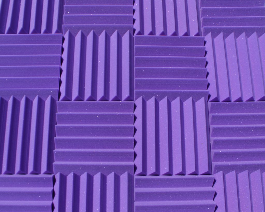 Easy Mount Acoustic Foam Kit - 12x12x2" Acoustic Foam Panels With Adhesive - Wedge Style - 4 Pack SoundAssured