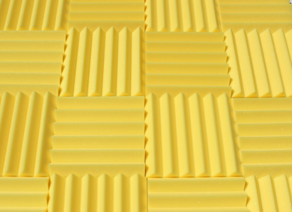 Easy Mount Acoustic Foam Kit - 12x12x2" Acoustic Foam Panels With Adhesive - Wedge Style - 4 Pack SoundAssured
