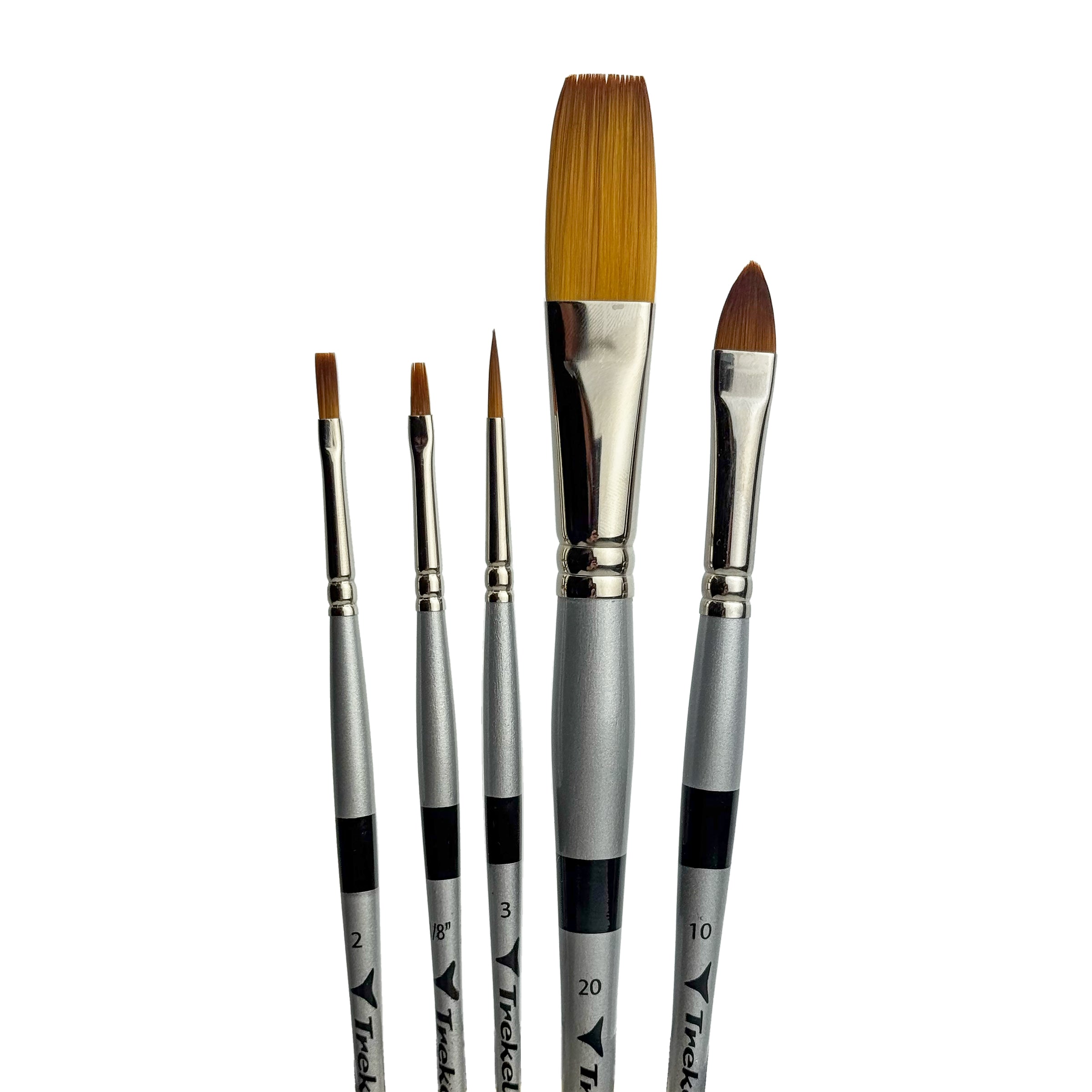 Trekell MIDZ Acrylic 5 Piece Brush Set Trekell Art Supplies