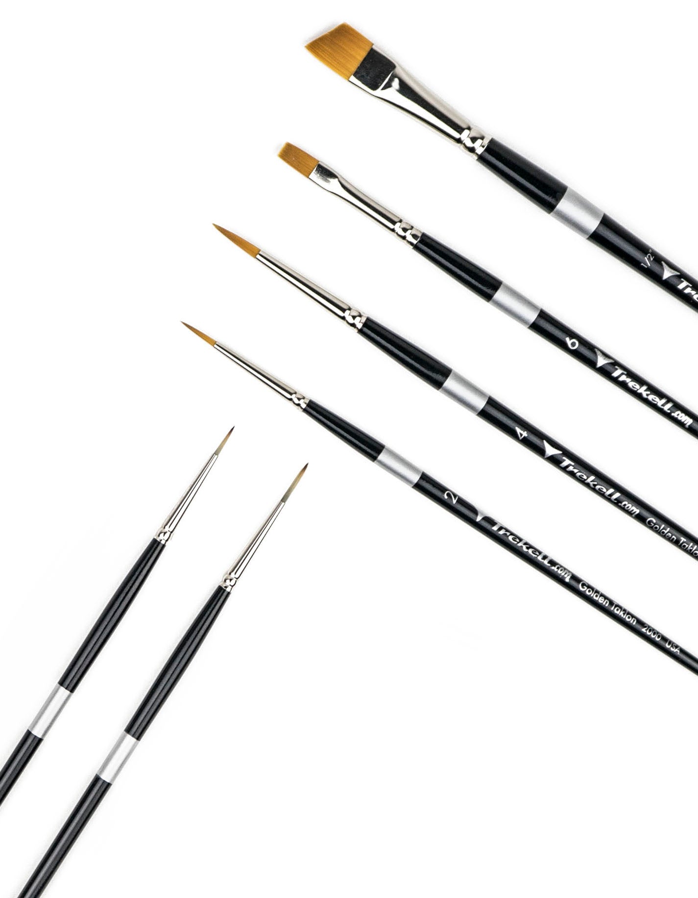 Trekell Acrylic Brush Set - Professional Artist Brushes Trekell Art Supplies