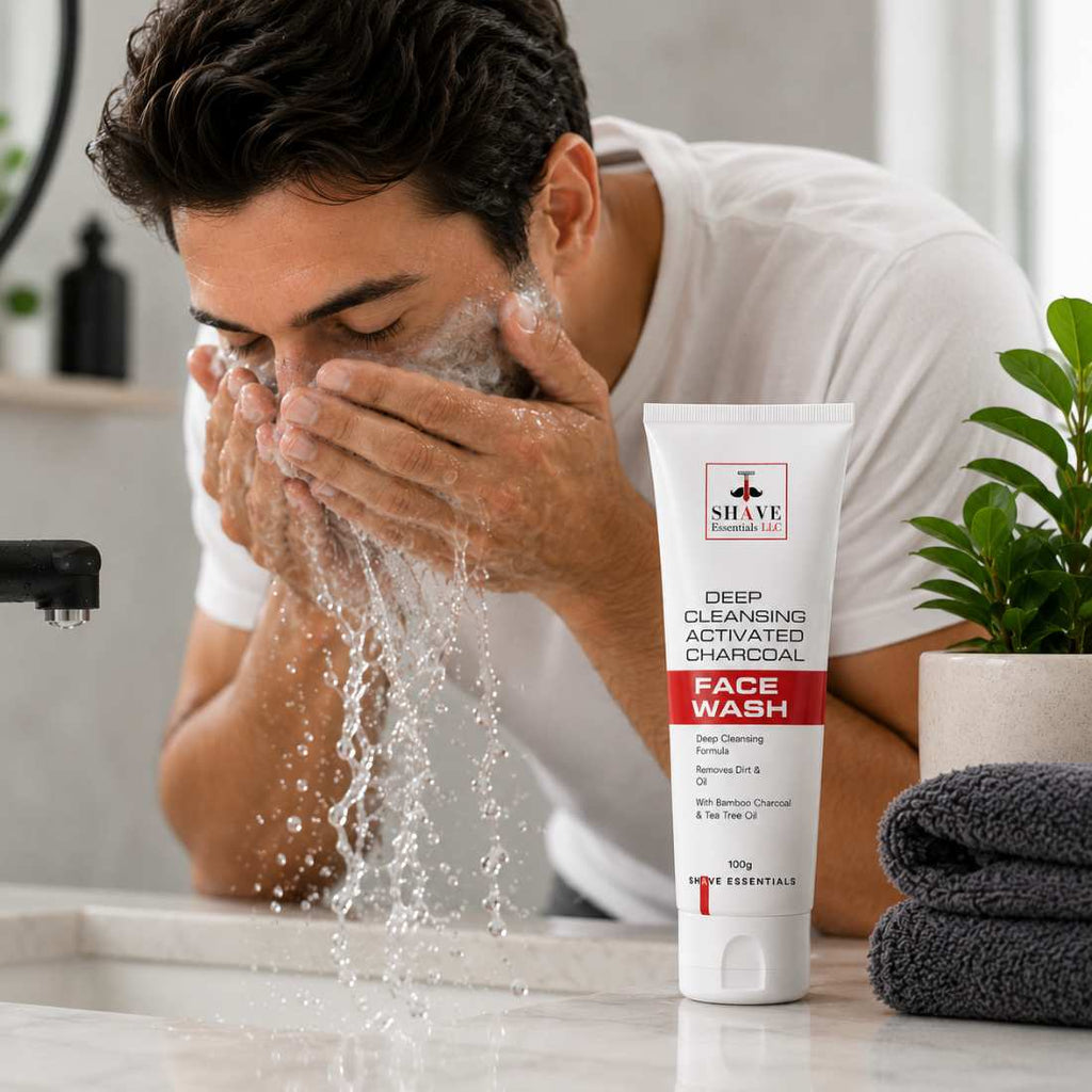Activated Charcoal Face Wash Shave Essentials