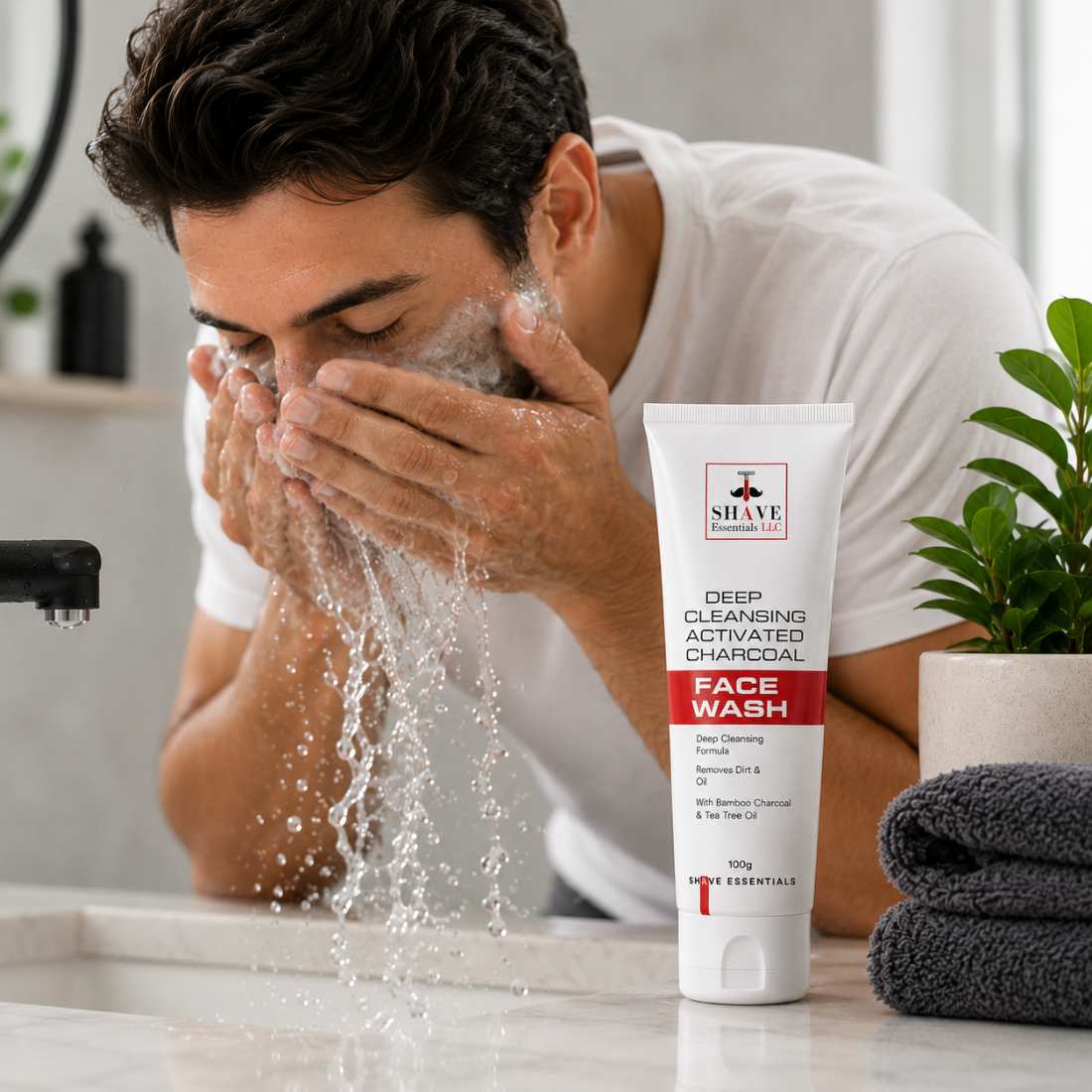 Activated Charcoal Face Wash Shave Essentials