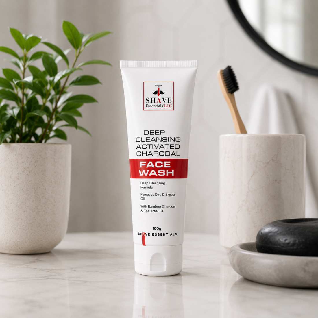 Activated Charcoal Face Wash Shave Essentials