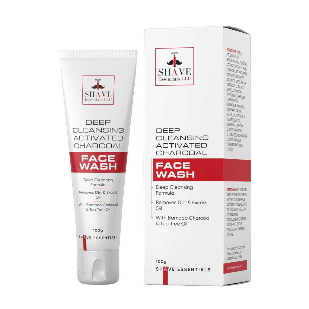 Activated Charcoal Face Wash Shave Essentials