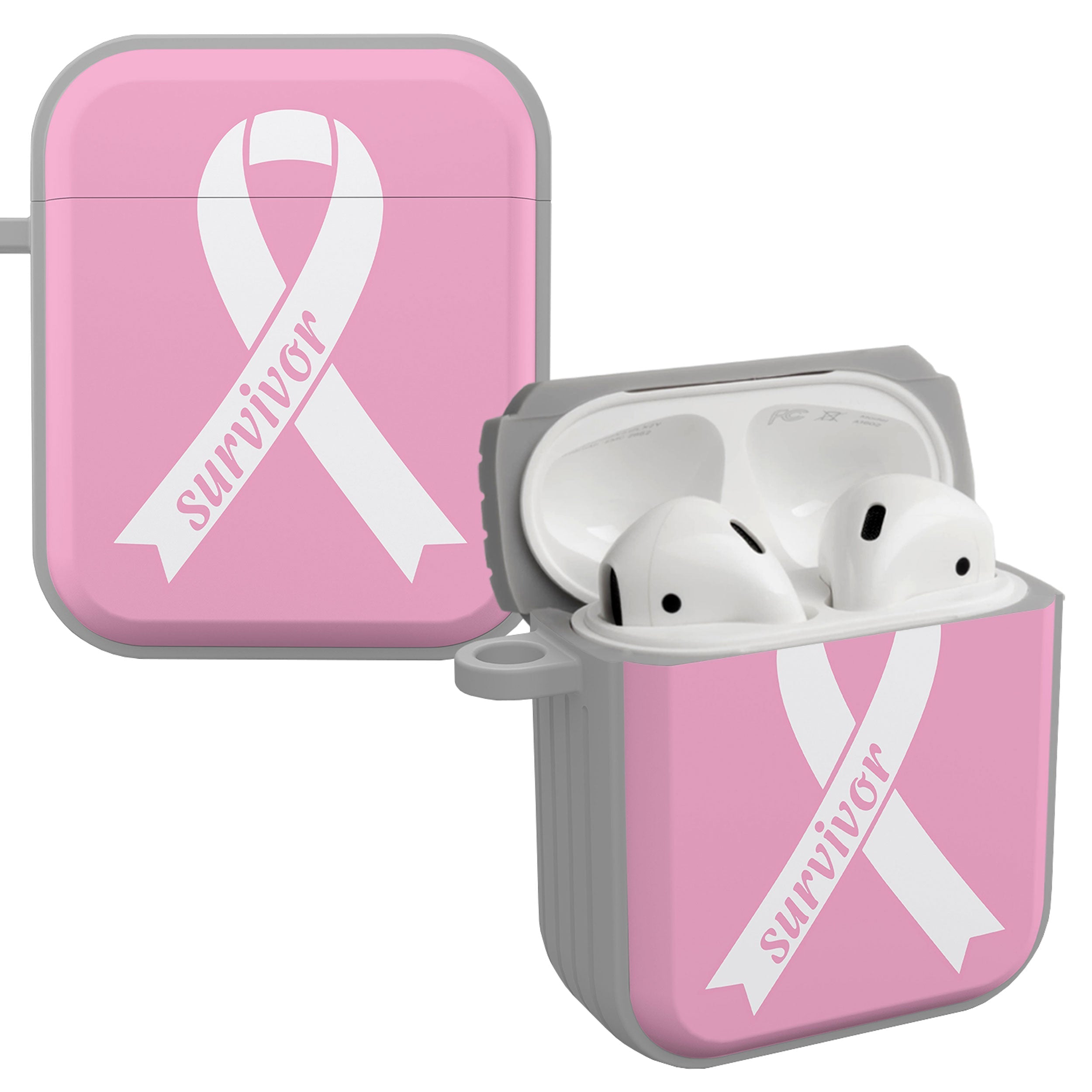 Breast Cancer Awareness HDX Apple AirPods Gen 1 & 2 Case Cover Affinity Bands
