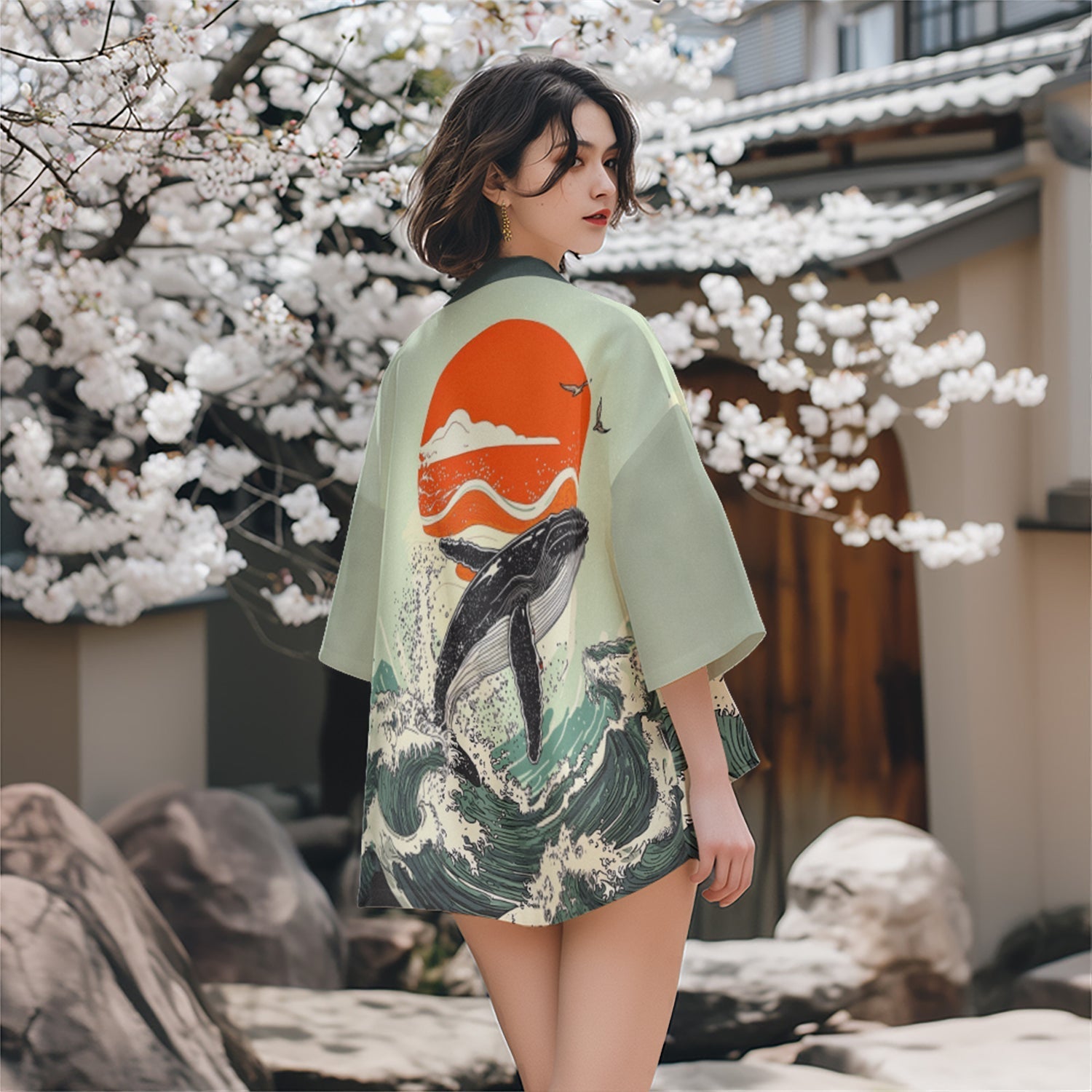 K23 Green Whale Kimono Niepce