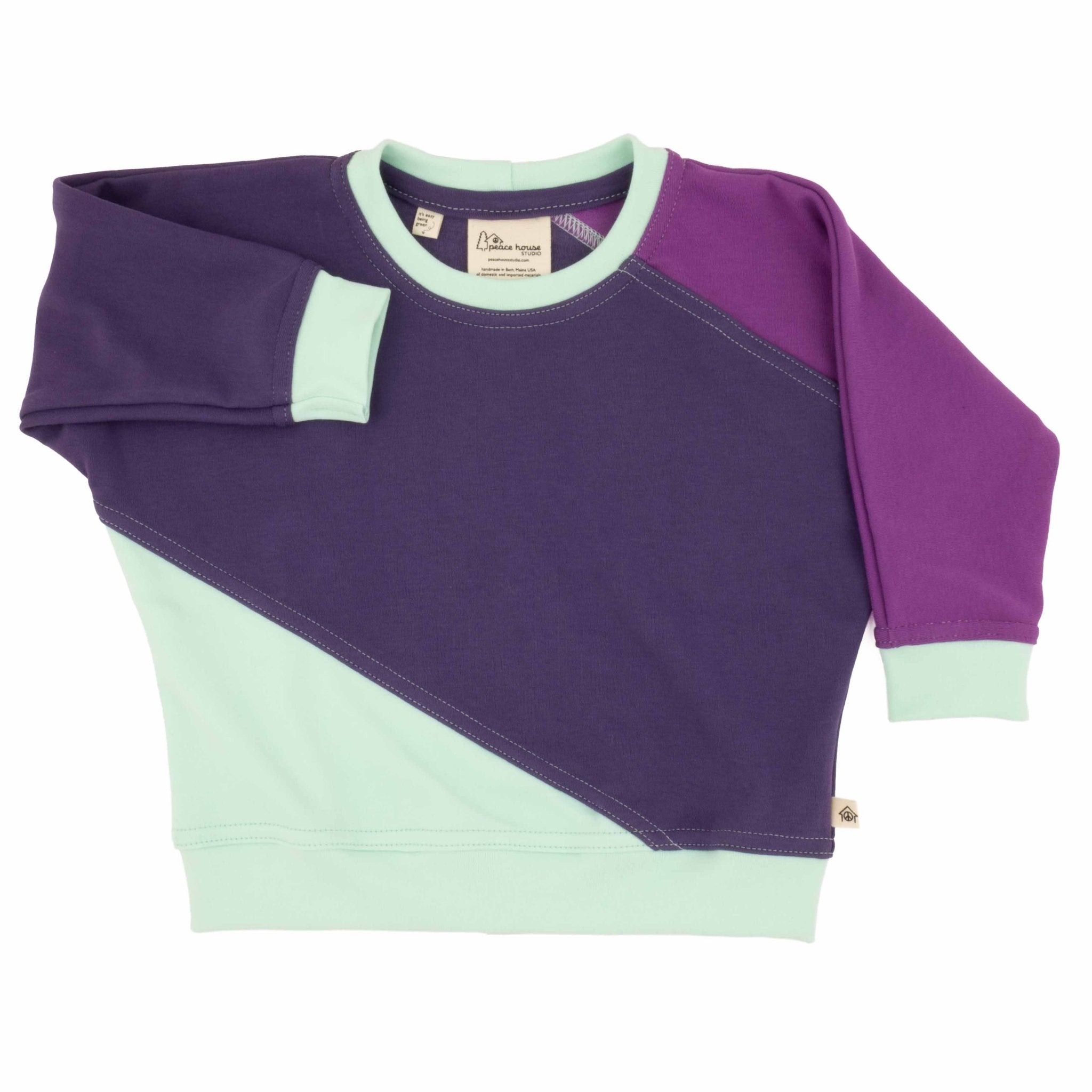Adult Diagonal Colorblock Peace House Studio