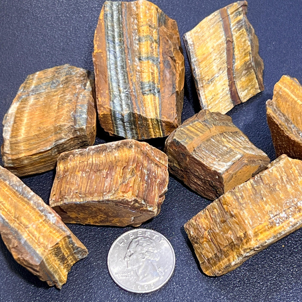 Golden Tigers Eye Rough Raw Stones (By The Piece or Pound) Wholesale Amazing Crystals