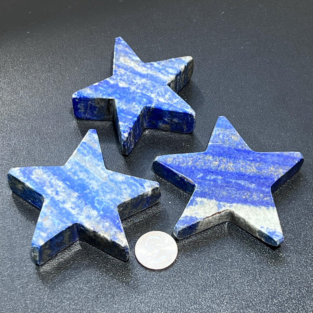 Lapis Lazuli Star Carving Gemstone Crystal Home Decor Supply Amazing Crystals