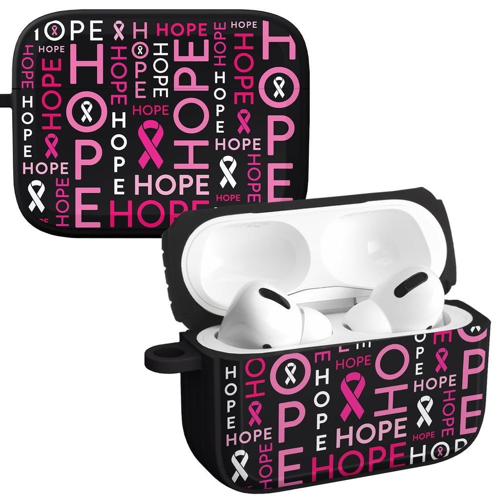 Breast Cancer Awareness HDX Apple AirPods Pro 1 & 2 Case Cover Affinity Bands