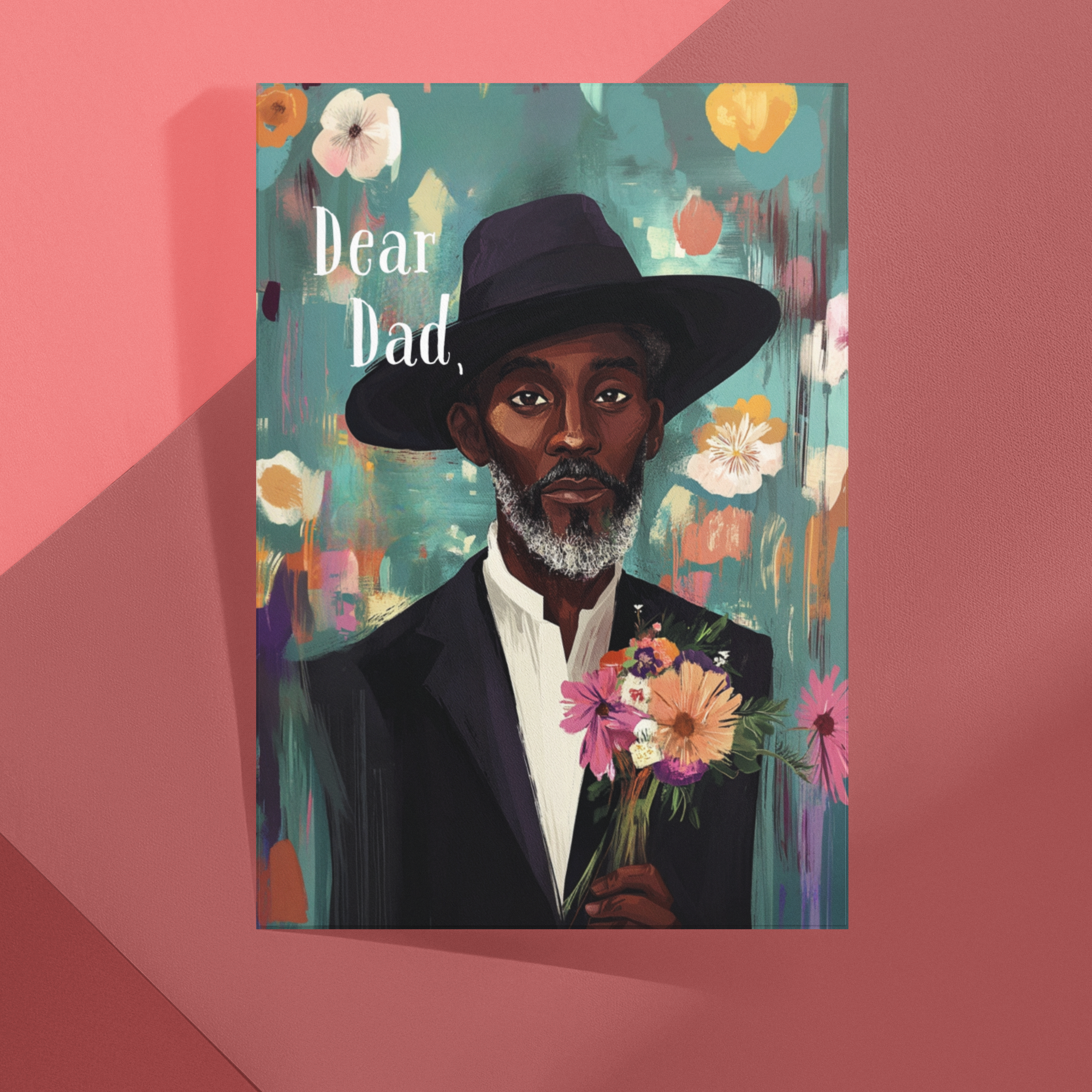 Father’s Day Card for Black Dads or Any Occasion  - Well-Dressed Dad Black Magic Social Club