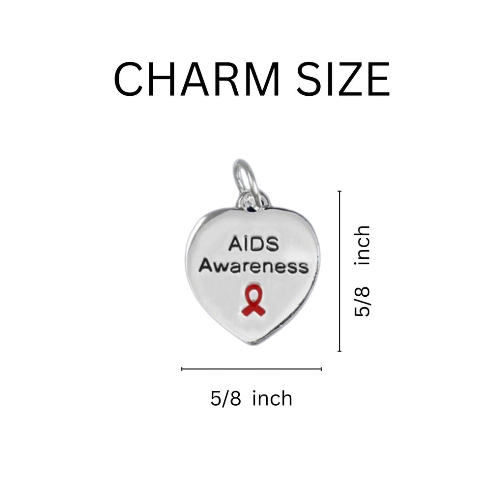 AIDS Awareness Heart Keychains The Awareness Company