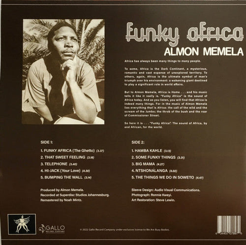 Almon Memela - Funky Africa | Mint (M) Mint (M) Love Vinyl Records