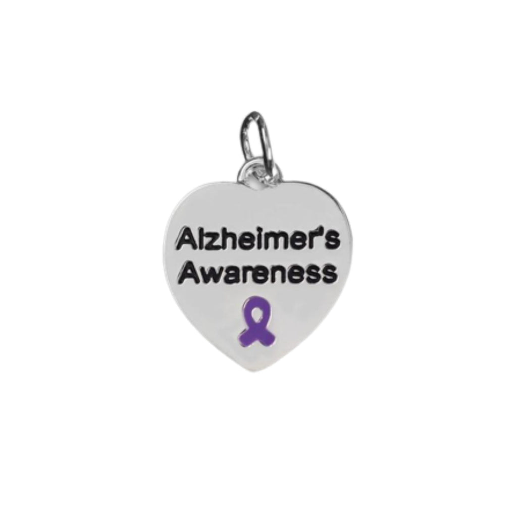 Alzheimer's Awareness Heart Charms The Awareness Company